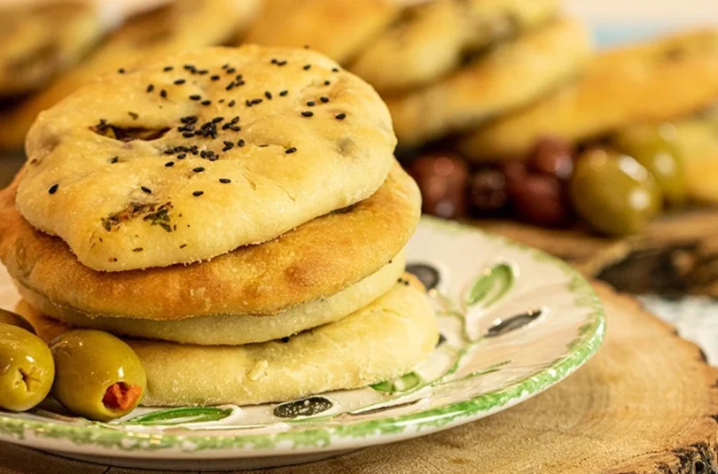 Home Bread Stuffed with Olives, Herbs, and Preserved Lemon