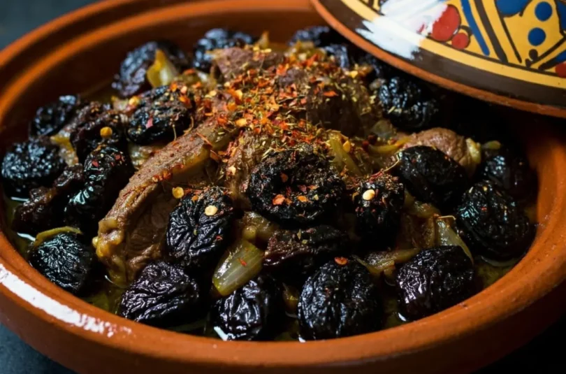 Lamb Tagine with Prunes, Toasted Almonds, and Sesame