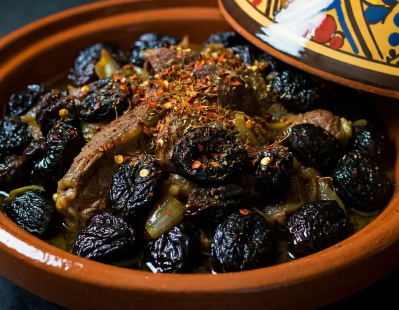 Lamb Tagine with Prunes, Toasted Almonds, and Sesame