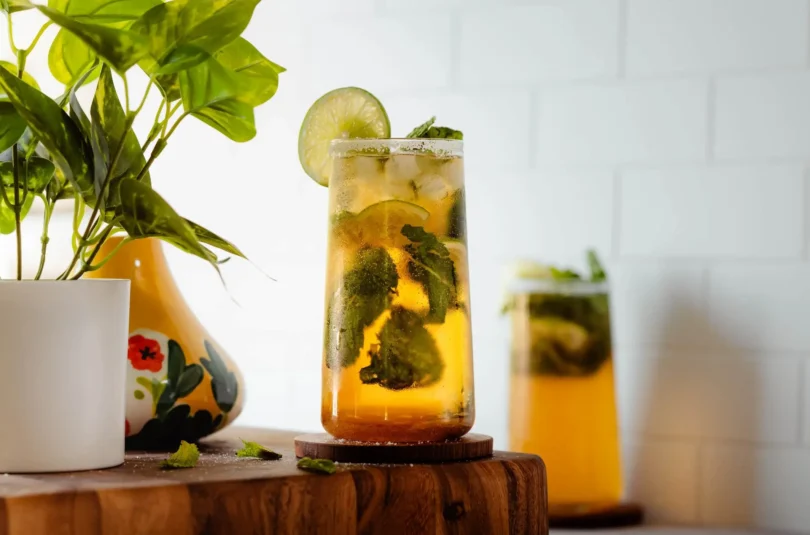 Moroccan Mint Tea Mojito (Alcoholic or Zero-Proof)