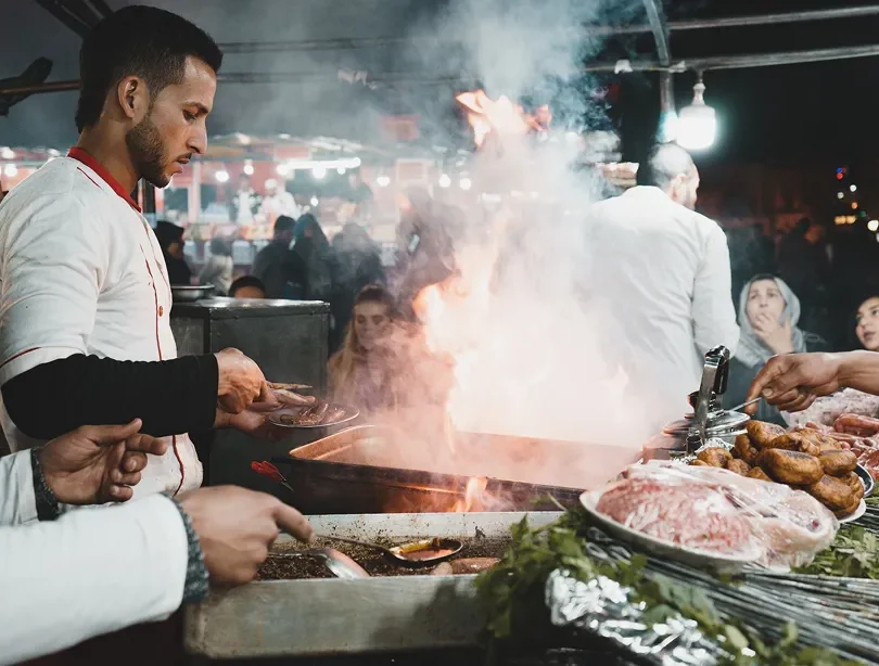 Marrakech Nights: The Magic of Jemaa El-Fnaa Food Stalls